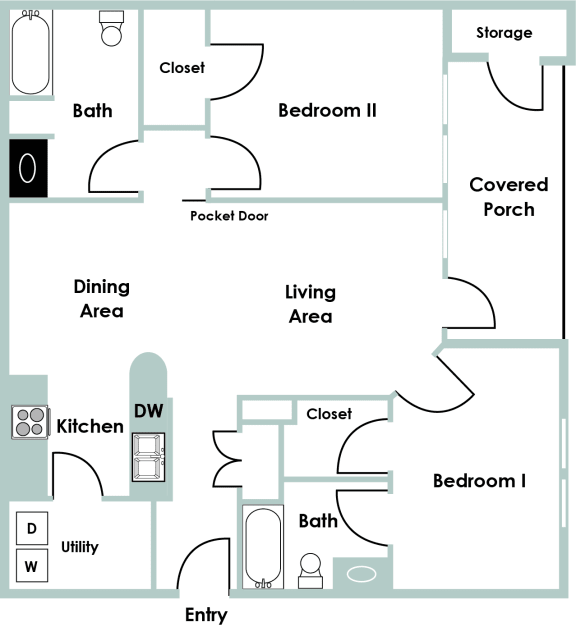 1, 2 & 3 Bedroom Apartments in Bluffton, SC The Bluestone